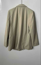 Load image into Gallery viewer, H&M Womens Light Green Long Sleeve Notch Lapel Double-Breasted Blazer Size M