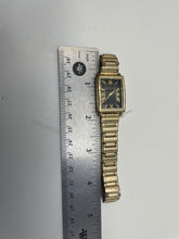 Load image into Gallery viewer, Anne Klein Women's Watch AK/5046 Gold-Tone Rectangular Black Dial