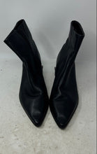 Load image into Gallery viewer, Aldo Womens Black Leather Pointed Toe Side Zip Kitten Heel Ankle Boots Size 11