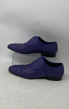Load image into Gallery viewer, Aldo Mens Bolivar Purple Rhinestone Cap Toe Slip-On Oxford Dress Shoes Size 9