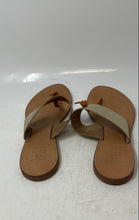 Load image into Gallery viewer, Joie A La Plage Womens Golden-Tone Leather Slip-On Thong Sandals Size 9.5