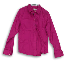 Load image into Gallery viewer, Banana Republic Womens Pink Stretch Non-Iron Fitted Button-Up Shirt Size 14