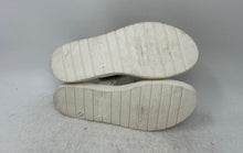 Load image into Gallery viewer, Michael Kors Girls White Gray Signature Print Flat Thong Sandals Size 3