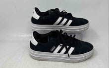 Load image into Gallery viewer, Adidas Mens VL Court Bold Black White Lace-Up Low Top Sneakers Shoes Size 5