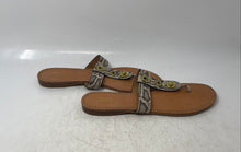 Load image into Gallery viewer, Coach Womens Multicolor Snake Print Slip-On Flat Thong Sandals Size 11B