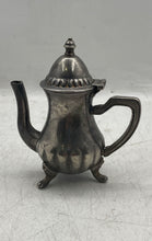 Load image into Gallery viewer, Vintage Silver Plated Engraved Tableware Scroll Handle Lidded Miniature Teapot