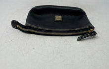 Load image into Gallery viewer, Dooney & Bourke Womens Black Pebbled Leather Pouch Wallet Small