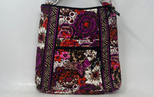 Load image into Gallery viewer, Vera Bradley Womens Multicolor Floral Print Zipper Travel Shoulder Purse