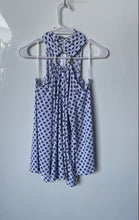 Load image into Gallery viewer, Michael Kors Womens Blue White Printed Blouse Top Size Small