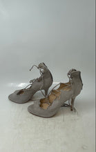 Load image into Gallery viewer, Vince Camuto Womens Sandria Gray Suede Peep Toe Back Zip Pump Heels Size 7M