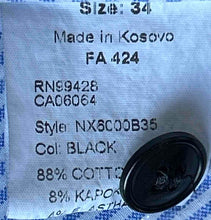 Load image into Gallery viewer, Bugatchi Sport Mens Black Flat Front Slash Pocket Chino Shorts Size 34