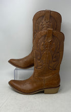 Load image into Gallery viewer, Coconuts Womens Gaucho Brown Leather Pull-On Cowgirl Western Boots Size 7.5 M