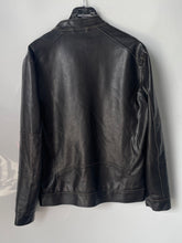 Load image into Gallery viewer, Guess Mens Brown Long Sleeve Full Zip Pockets Motorcycle Jacket Size Small