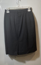 Load image into Gallery viewer, Donna Morgan Womens Gray Back Zip Knee Length Straight & Pencil Skirt Size 4