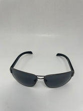 Load image into Gallery viewer, Authentic Prada Men's Black Silver Gunmetal Polarized Aviator Sunglasses (NCL)