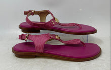 Load image into Gallery viewer, Michael Kors Womens Pink Leather T-Strap Designer Thong Sandals Size 7M