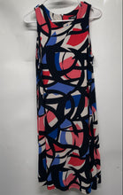 Load image into Gallery viewer, Nine West Womens Multicolor Geometric Sleeveless Round Neck A-Line Dress Size 8