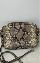 Load image into Gallery viewer, Michael Kors Womens Jet Set Multicolor Chevron Snakeskin Crossbody Bag