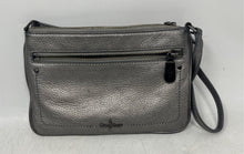 Load image into Gallery viewer, Cole Haan Womens Gray Leather Adjustable Strap Inner Pockets Crossbody Bag