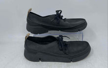 Load image into Gallery viewer, Clarks Womens Trigenic Tri-Clara Black Round Toe Lace-Up Sneaker Shoes Size 8 M