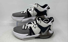 Load image into Gallery viewer, Nike Kids LeBron Witness 7 White Black Low Top Lace-Up Sneaker Shoes Size 4.5Y