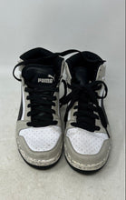 Load image into Gallery viewer, Puma Mens Rebound Layup 385425-01 White Black Gray Sneaker Shoes Size 8.5