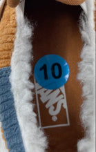 Load image into Gallery viewer, Vans Kids Blue Khaki White Round Toe Slip-On Shoe Size 10 With Tag