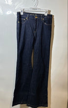 Load image into Gallery viewer, Michael Kors Womens Blue Dark Wash Stretch Denim Flare Leg Jeans Pants Size 8