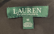 Load image into Gallery viewer, Lauren Ralph Lauren Womens Black Cap Sleeve Keyhole Neck Sheath Dress Size 10