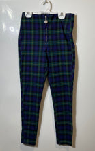 Load image into Gallery viewer, Zara Womens Multicolor Plaid Front Zip Skinny Leg Ankle Pants Size Medium