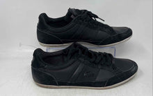 Load image into Gallery viewer, Lacoste Mens Chaymon Black Leather Lace-Up Low Top Sneakers Shoes Size 10