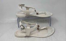 Load image into Gallery viewer, Coach Womens Piccadilly A6307 White Open Toe Flat Thong Sandals Size 6B