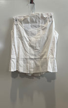Load image into Gallery viewer, Anthropologie Porridge Womens White Smocked Back Tulip Bustier Blouse Top Size S