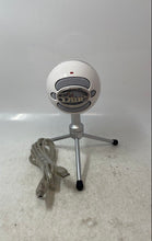 Load image into Gallery viewer, Blue Snowball Ice White Silver-Tone Tripod Stand USB Microphone Not Tested