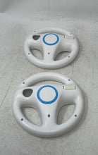 Load image into Gallery viewer, Nintendo Wii Model RVL-024 White Steering Wheel Controller Lot Of 2 Pcs