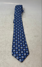 Load image into Gallery viewer, Saks Fifth Avenue Mens White Blue Printed Adjustable Formal Pointed Tie