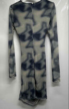 Load image into Gallery viewer, Zara Womens Multicolor Tie-Dye Long Sleeve Back Zip Wrap Dress Size Small