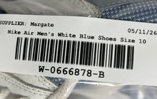 Load image into Gallery viewer, Nike Womens Air Max Rolling Rail White Blue Lace-Up Running Shoes Size 10