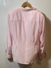 Load image into Gallery viewer, Authentic Christian Dior Womens Pink Long Sleeve Button-Up Shirt Size 10 Stained