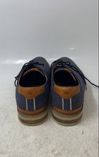 Load image into Gallery viewer, Florsheim Mens Highland Blue Canvas Lace-Up Oxford Dress Shoes Size 10.5W