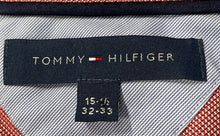 Load image into Gallery viewer, Tommy Hilfiger Mens Pink Cotton Long Sleeve Collared Dress Shirt Size 15.5 32/33
