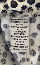 Load image into Gallery viewer, Style & Co. Womens Blue White Printed 3/4 Sleeve Split Neck Blouse Top Size 6