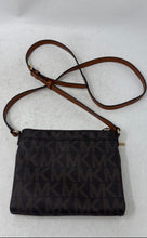Load image into Gallery viewer, Michael Kors Womens Fulton Brown Monogram Print Leather Crossbody Bag