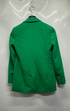 Load image into Gallery viewer, Express Womens Green Long Sleeve Pockets Notch Lapel One-Button Blazer Size XS