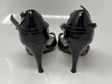 Load image into Gallery viewer, Authentic Furla Womens Black Leather T-Strap Heels Size EUR 36 Damaged