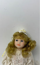 Load image into Gallery viewer, Blonde Hair Blue Eyes Home Decorative Porcelain Doll Collectible With Outfit