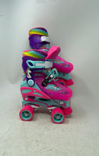 Load image into Gallery viewer, Roller Derby Girls Multicolor Adjustable Roller & Inline Skates Combo Size 12-2