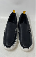 Load image into Gallery viewer, Bruno Marc Boys Black Leather Moc Toe Slip-On Loafer Shoes Size 6