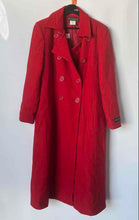 Load image into Gallery viewer, Harve Benard Womens Red Wool Long Sleeve Collared Double-Breasted Overcoat Sz 14