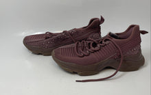 Load image into Gallery viewer, Steve Madden Womens Purple Closed Toe Lace-Up Low Top Sneaker Shoes Size 9.5